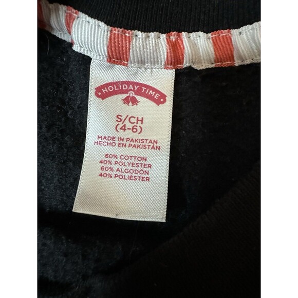 Bah Humbug Grumpy Cat Christmas Sweatshirt Holiday Time Size small (4-6) - Picture 5 of 6